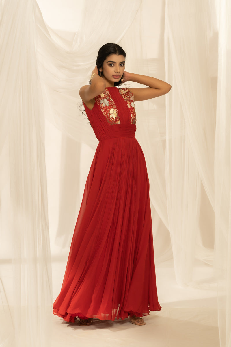 Sylvie cocktail dress - Red