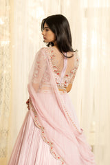 Hamsini Lehenga Set - Soft Lavender