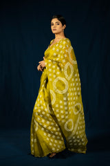 Moksha Saree Apple green