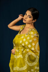 Moksha Saree Apple green