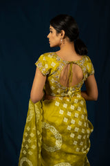 Moksha Saree Apple green