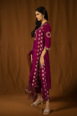 Taanu Kurta set Magenta