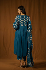 Asha Kurta set Teal