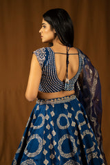 Priti Lehenga set Navy blue