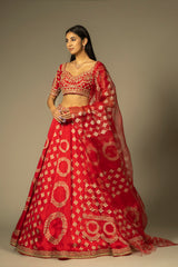 Priti Lehenga set Red