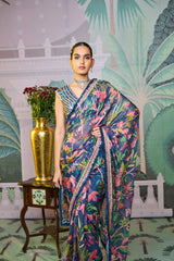 Ashima Saree - Navy Blue
