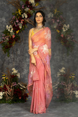 Meera Saree-  Mystic Rose