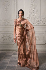 Aashvi Tissue Saree - Copper