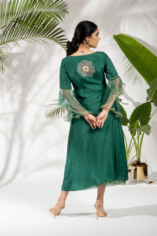 Reese Dress - Emerald Green
